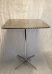 Ståbord / Cafébord Høj, Kvadratisk 80x80cm Rustfri stålbordplade