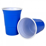 Plastglas Blå til Beer Pong Bord 25stk/pk (Salg)