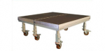 Trommepodie 4 m2 med hjul (scene podie 2x2 meter)