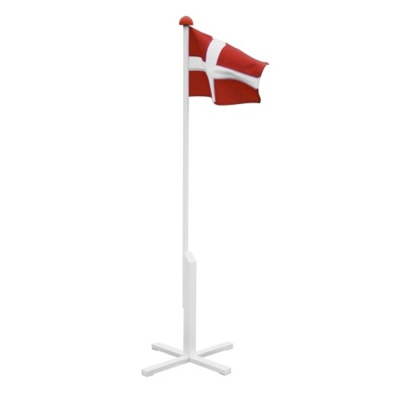Flagstang på fod m/flag H:150 cm - Diverse - Festshop.dk